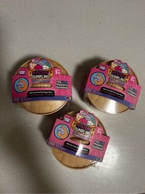 Brand new, sealed This listing is for a set o 3  RMS Mystery dumplings